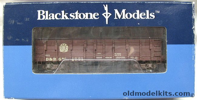 Blackstone Models HO D&RGW High Side Gondola #1311 Royal Gorge Route Herald HNo3 - HO Scale, B340403 plastic model kit